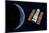 The Hubble Space Telescope in Earth Orbit-null-Mounted Premium Giclee Print