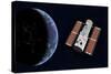 The Hubble Space Telescope in Earth Orbit-null-Stretched Canvas