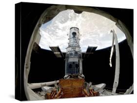 The Hubble Space Telescope, Locked Down in the Cargo Bay of Space Shuttle Atlantis-null-Stretched Canvas