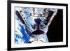 The Hubble Space Telescope Orbiting the Earth, C1990S-null-Framed Photographic Print