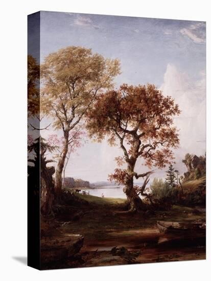 The Hudson at Piermont, 1852-Jasper Francis Cropsey-Stretched Canvas