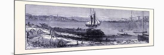 The Hudson at Yonkers United States of America-null-Mounted Giclee Print