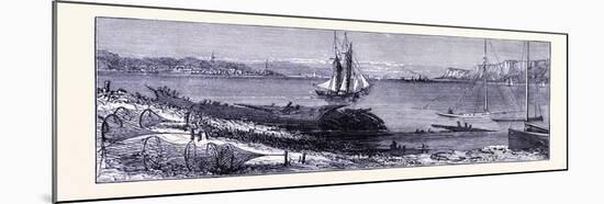 The Hudson at Yonkers United States of America-null-Mounted Giclee Print