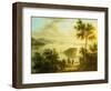 The Hudson River, American School, 19th Century-null-Framed Giclee Print