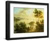 The Hudson River, American School, 19th Century-null-Framed Giclee Print