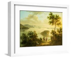 The Hudson River, American School, 19th Century-null-Framed Giclee Print