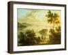 The Hudson River, American School, 19th Century-null-Framed Giclee Print