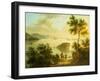 The Hudson River, American School, 19th Century-null-Framed Giclee Print