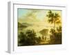 The Hudson River, American School, 19th Century-null-Framed Giclee Print