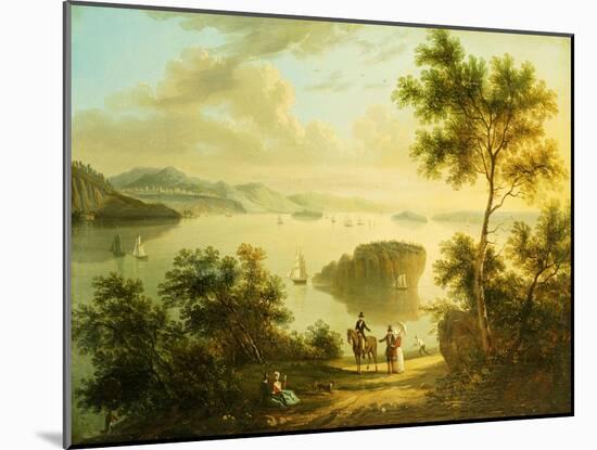 The Hudson River, American School, 19th Century-null-Mounted Giclee Print