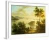 The Hudson River, American School, 19th Century-null-Framed Giclee Print