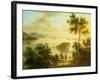 The Hudson River, American School, 19th Century-null-Framed Giclee Print