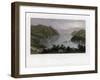 The Hudson River as Seen from West Point, USA, 1837-R Wallis-Framed Giclee Print