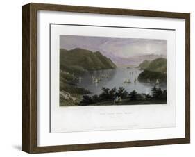 The Hudson River as Seen from West Point, USA, 1837-R Wallis-Framed Giclee Print