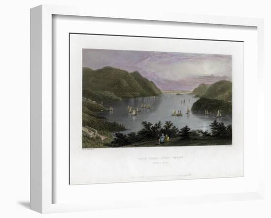 The Hudson River as Seen from West Point, USA, 1837-R Wallis-Framed Giclee Print