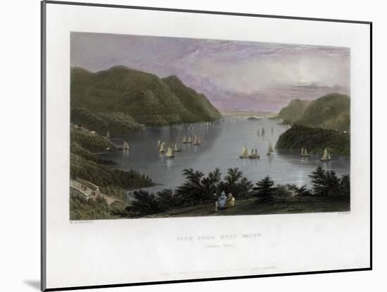 The Hudson River as Seen from West Point, USA, 1837-R Wallis-Mounted Giclee Print