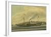 The Hudson River Steamboat, 'Clermont', C.1858-Richard Varick De Witt-Framed Giclee Print