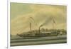 The Hudson River Steamboat, 'Clermont', C.1858-Richard Varick De Witt-Framed Giclee Print