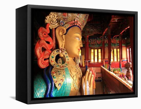 The Huge 15 Metre High Statue of Maitreya Buddha-David Pickford-Framed Stretched Canvas