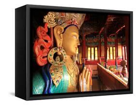 The Huge 15 Metre High Statue of Maitreya Buddha-David Pickford-Framed Stretched Canvas