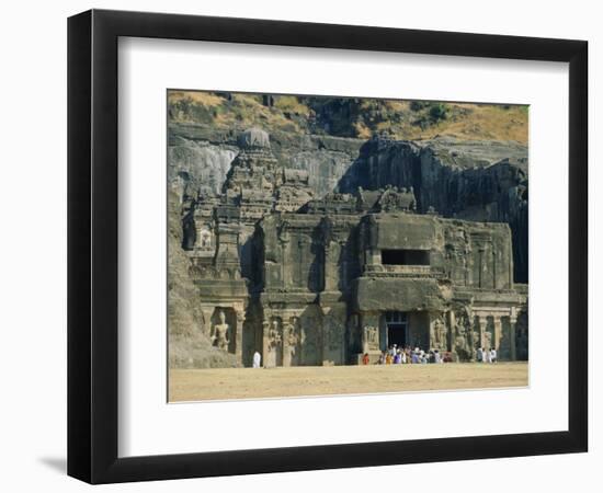 The Huge Kailasa (Kailash) Temple, Ellora, Maharashtra State, India-Robert Francis-Framed Photographic Print