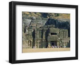 The Huge Kailasa (Kailash) Temple, Ellora, Maharashtra State, India-Robert Francis-Framed Photographic Print