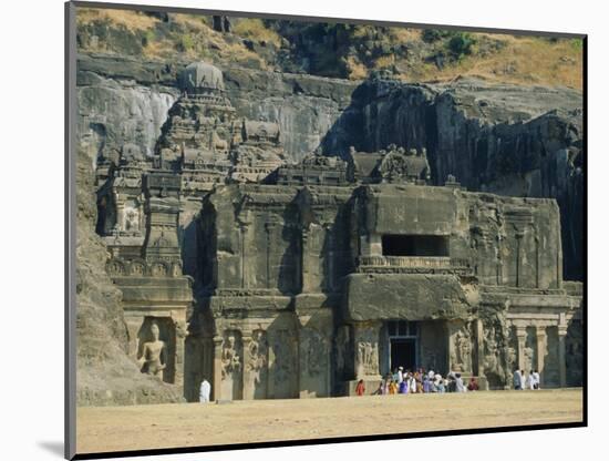 The Huge Kailasa (Kailash) Temple, Ellora, Maharashtra State, India-Robert Francis-Mounted Photographic Print