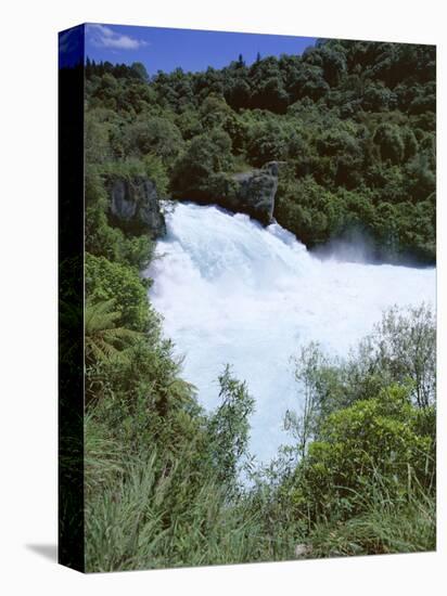 The Huka Falls, Known as Hukanui (Great Body of Spray) in Maori, 10M High, Waikato River-Jeremy Bright-Stretched Canvas