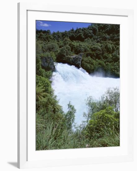 The Huka Falls, Known as Hukanui (Great Body of Spray) in Maori, 10M High, Waikato River-Jeremy Bright-Framed Photographic Print