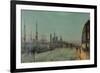 The Hull-Docks by Night-John Atkinson Grimshaw-Framed Giclee Print