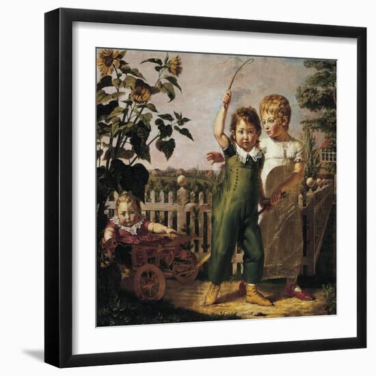 The Hulsenbeck Children, 1805-Philipp Otto Runge-Framed Premium Giclee Print