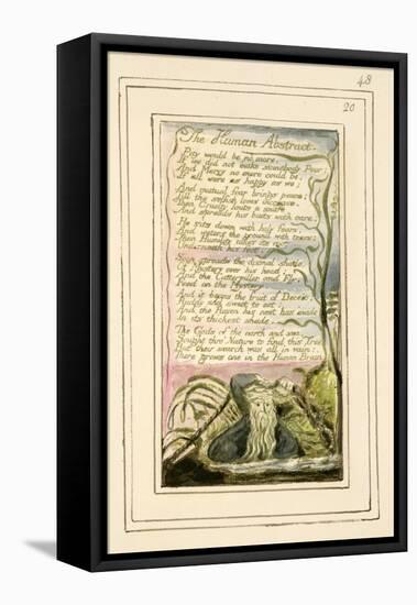 The Human Abstract: Plate 48 from 'Songs of Innocence and of Experience' C.1802-08-William Blake-Framed Stretched Canvas