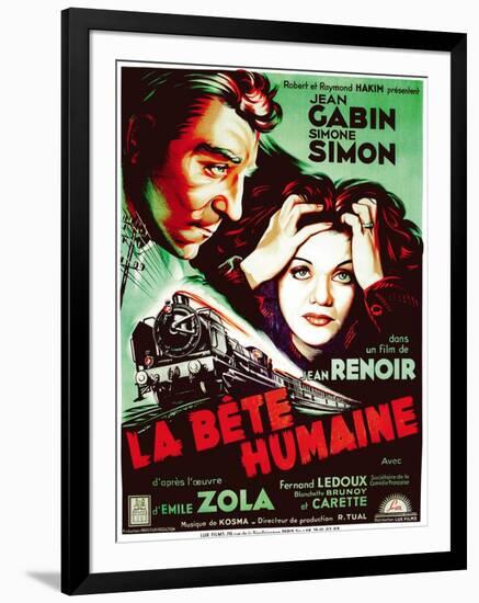 The Human Beast, 1938 (La Bete Humaine)-null-Framed Giclee Print