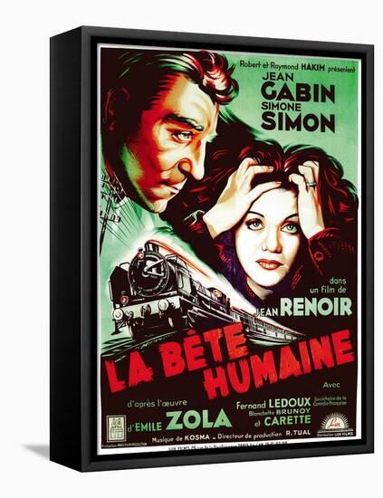 The Human Beast, 1938 (La Bete Humaine)-null-Framed Stretched Canvas