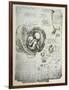 The Human Foetus in the Womb, Facsimile Copy-Leonardo da Vinci-Framed Giclee Print