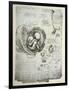 The Human Foetus in the Womb, Facsimile Copy-Leonardo da Vinci-Framed Giclee Print