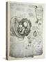 The Human Foetus in the Womb, Facsimile Copy-Leonardo da Vinci-Stretched Canvas