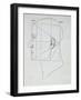 The Human Head, Illustration for 'Divina Proportione'-Leonardo da Vinci-Framed Giclee Print