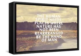 The Human Spirit-Vintage Skies-Framed Stretched Canvas