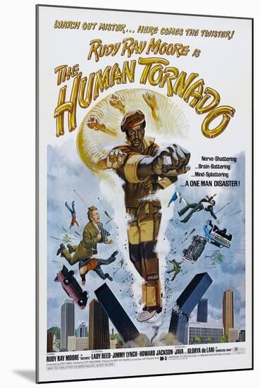 THE HUMAN TORNADO, US poster, Rudy Ray Moore, 1976-null-Mounted Art Print