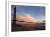 The Humber Bridge at Dusk, East Riding of Yorkshire, Yorkshire, England, United Kingdom, Europe-Mark Sunderland-Framed Photographic Print