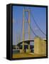 The Humber Bridge, from the South, England, Uk-Tony Waltham-Framed Stretched Canvas