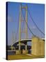 The Humber Bridge, from the South, England, Uk-Tony Waltham-Stretched Canvas