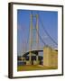 The Humber Bridge, from the South, England, Uk-Tony Waltham-Framed Photographic Print