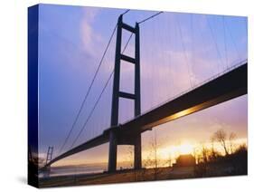 The Humber Bridge, Yorkshire, England-Jeremy Bright-Stretched Canvas