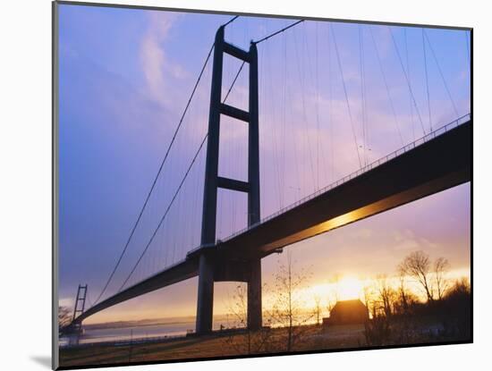 The Humber Bridge, Yorkshire, England-Jeremy Bright-Mounted Photographic Print