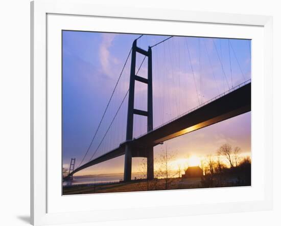 The Humber Bridge, Yorkshire, England-Jeremy Bright-Framed Photographic Print