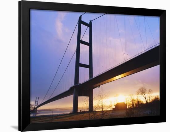 The Humber Bridge, Yorkshire, England-Jeremy Bright-Framed Photographic Print