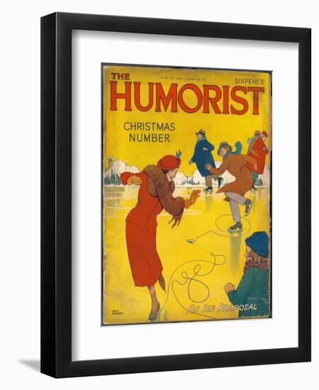 The Humorist Christmas Number 1938 - an Ice Proposal-W. Heath Robinson-Framed Art Print