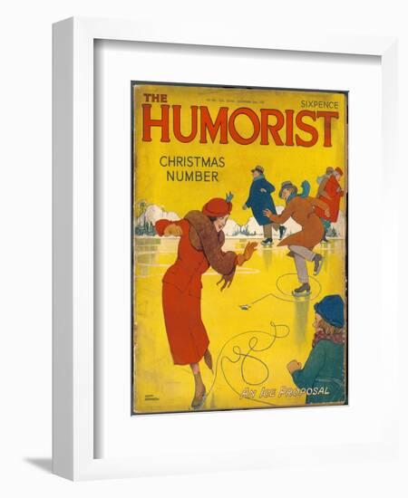 The Humorist Christmas Number 1938 - an Ice Proposal-W. Heath Robinson-Framed Art Print